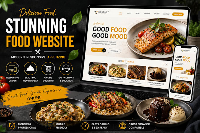 create iyan, amala and rice website