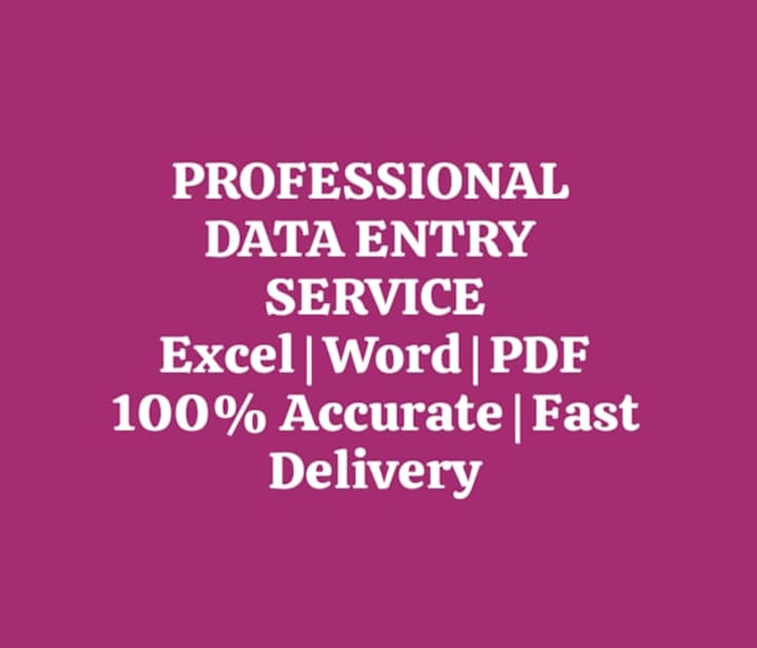 do data entry excel and word formatting work