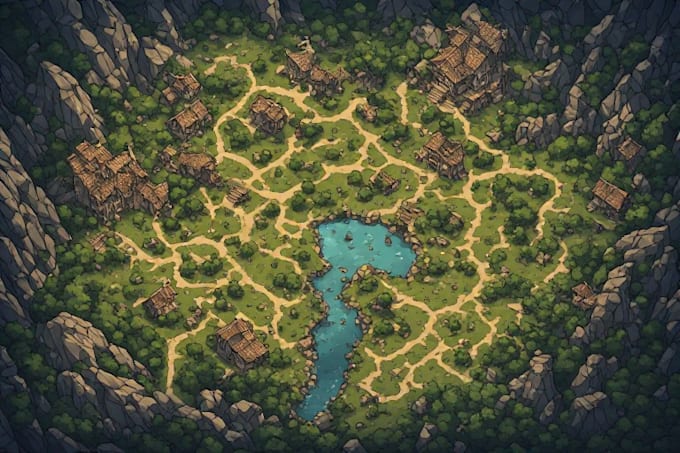 do fantasy dnd game map design