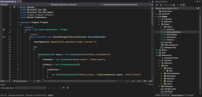 fix develop dynamics 365 configuration js plugin solutions and ci cd pipelines