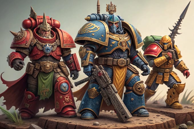 paint your warhammer and game miniatures with style