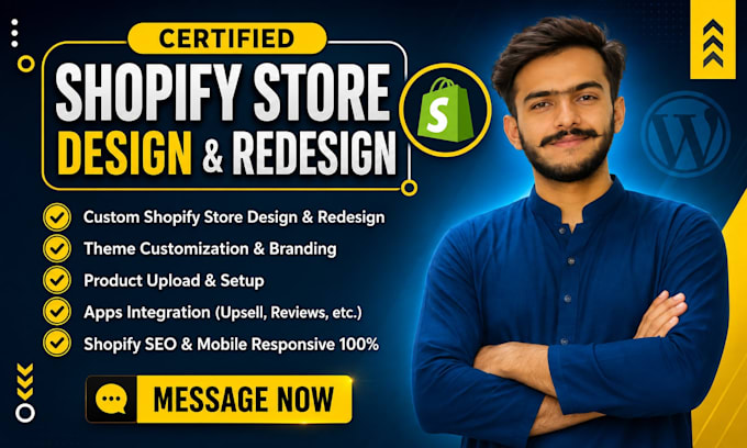 build shopify store, design redesign shopify website, shopify ecommerce store