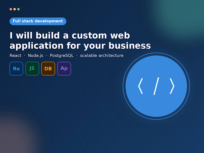 build a custom web application for your business