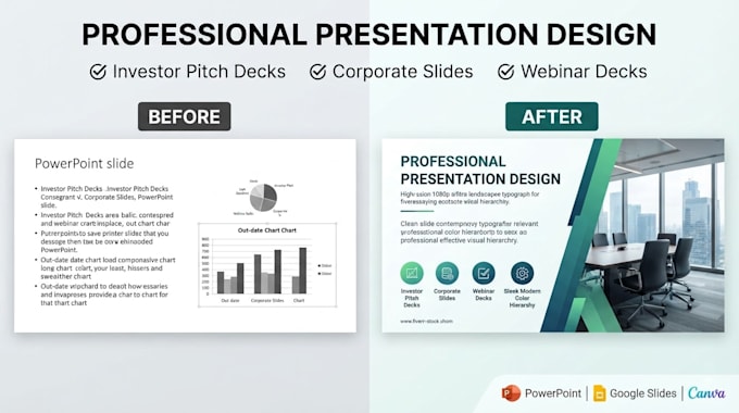 design custom business presentation