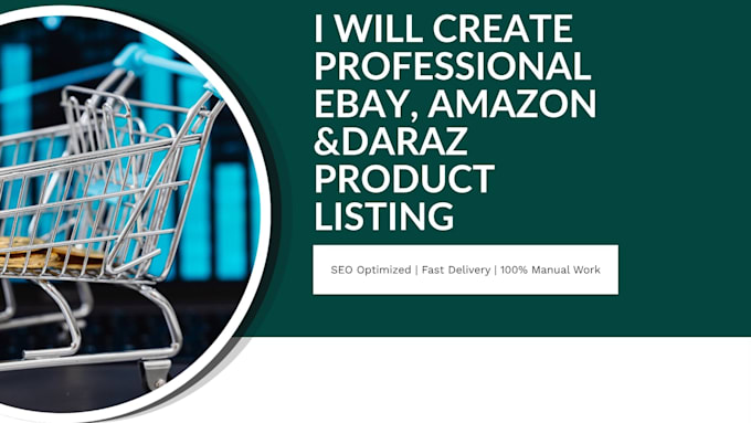 do ebay, amazon and daraz product listing with SEO