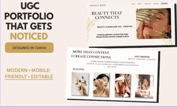 design a canva ugc portfolio website