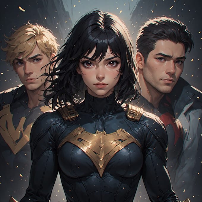 draw you dc or marvel style comic book and superhero