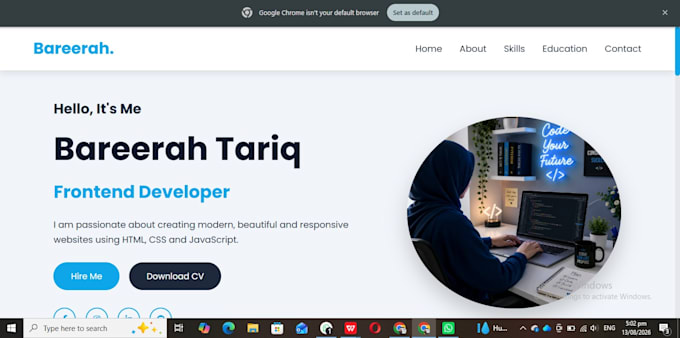 create a responsive website using HTML CSS and javascript