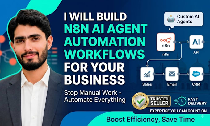 build n8n ai agent automation workflow for your business