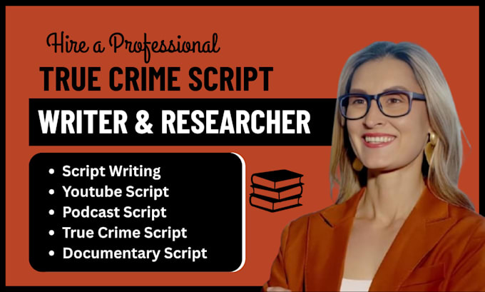 write documentary true crime script for youtube true crime script story podcast