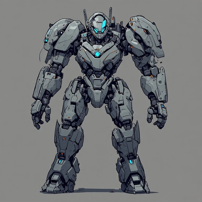 design spectacular robots, cyborgs and mechs