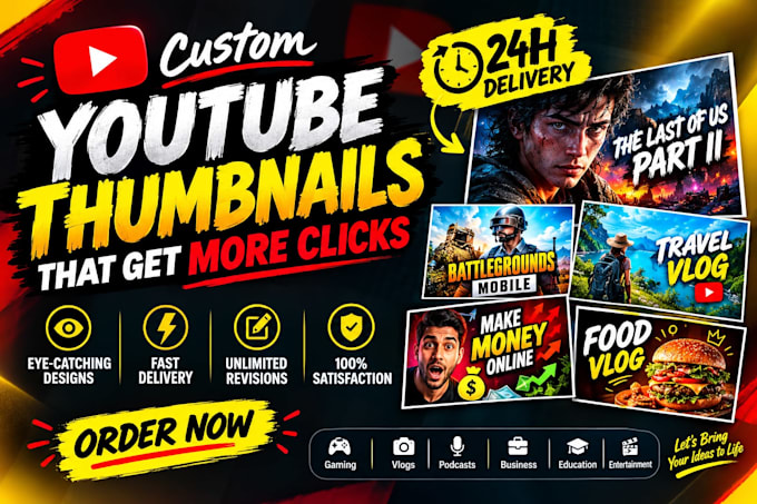 design high CTR youtube thumbnails that increase views