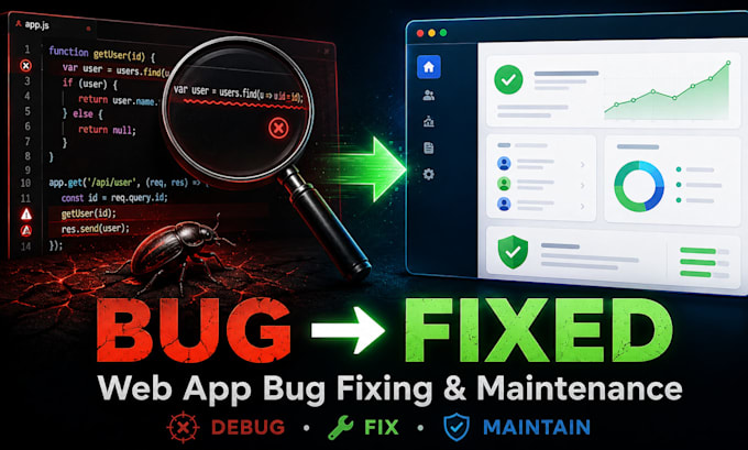 fix bugs and maintain your existing web application