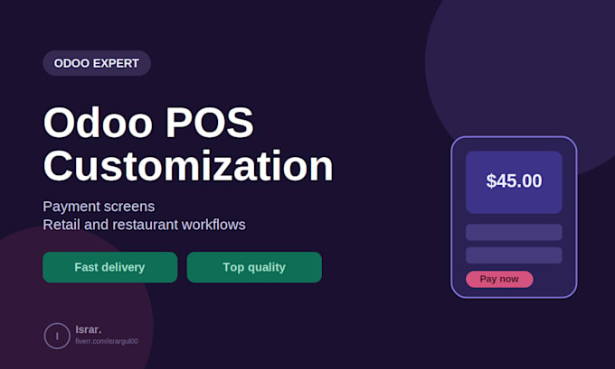 customize your odoo pos workflow and payment screens
