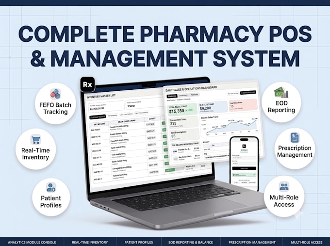 customize ultimate pharmacy pos, erp and sale software