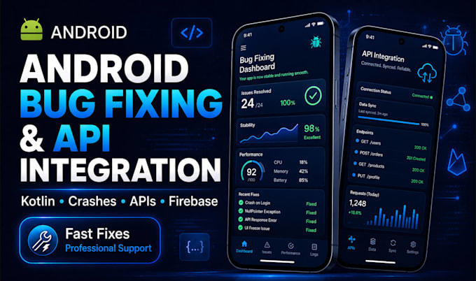 fix android kotlin bugs crashes and integrate apis