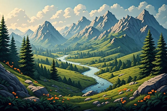 do the landscape illustration or concept art for you