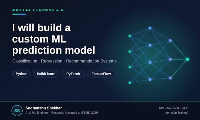 build a machine learning model for prediction or classification using python