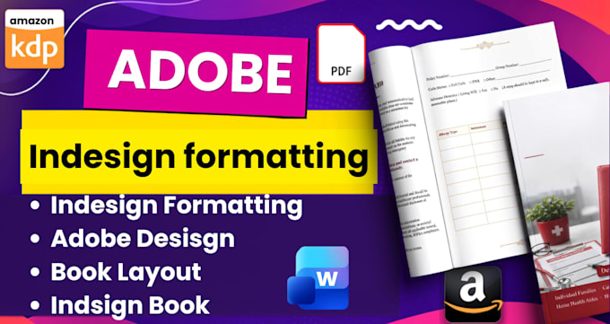 do adobe indesign project, indesign formatting, book layout
