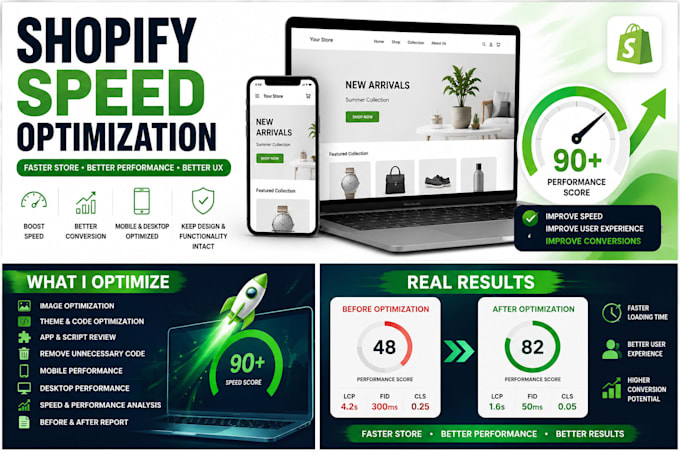 optimize shopify store speed and improve performance