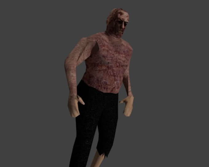 create authentic psx character in n64 style, low poly character for indie games