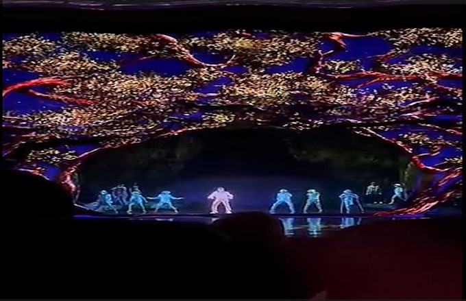 3d futuristic hologram concert holographic visuals and stage show animations