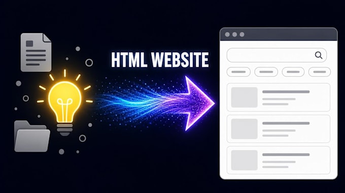 build a custom interactive HTML website