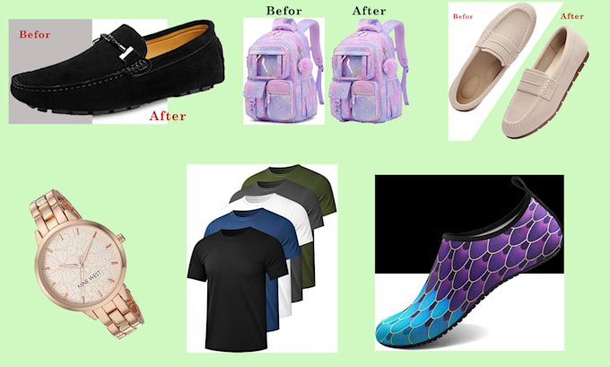 do bulk product image background removal and photoshop editing