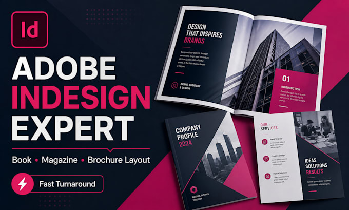 adobe indesign book and magazine  layout and ebook
