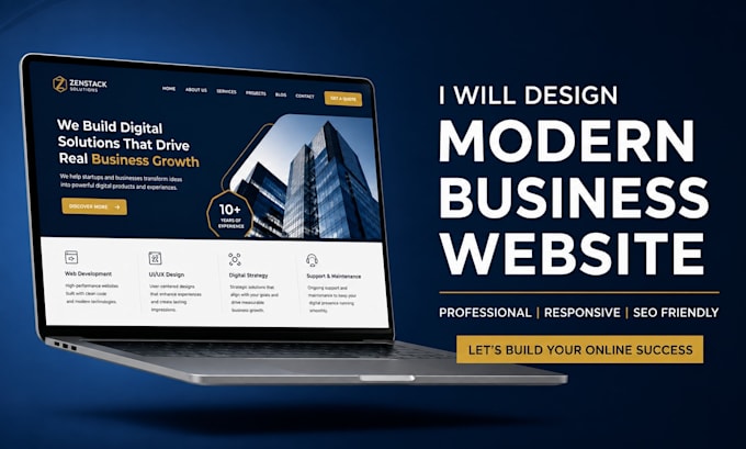 business website development as a full stack web developer