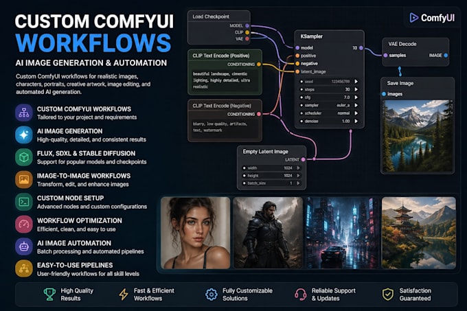 build custom comfyui workflows for ai image generation and automation