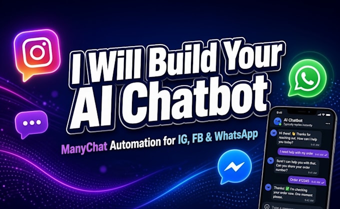 build manychat ai chatbot for instagram facebook whatsapp