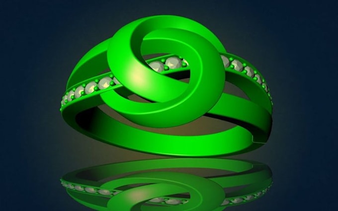 create 3d jewelry cad design luxury engagement ring stl 3d printing rendering