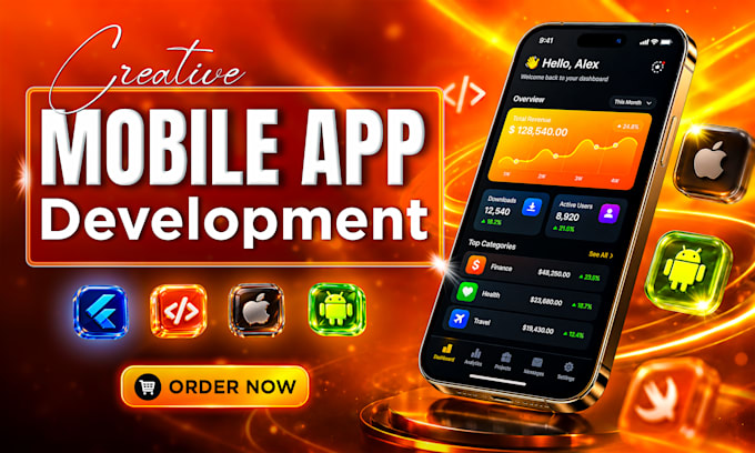 mobile app development ios android app flutter react native ai app creation