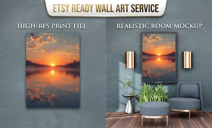 create digital wall art prints and custom home decor designs