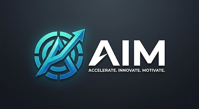 design a modern aim logo for your brand