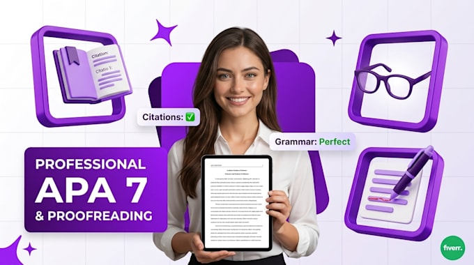 proofread, edit, and format your text in perfect apa 7 style