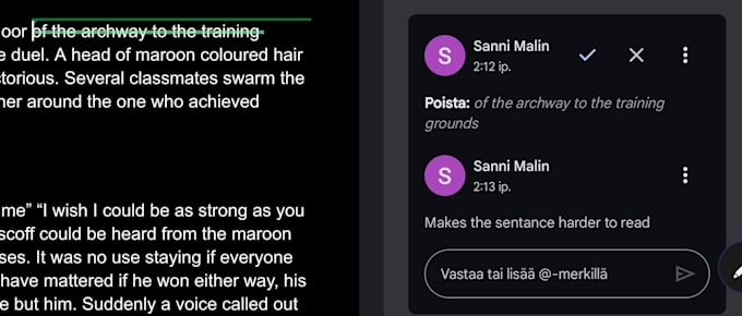 proofread and edit texts