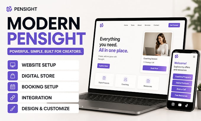 build pensight website for coaches consultants and creators pensight redesign
