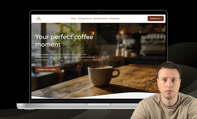 create a professional multi page business website