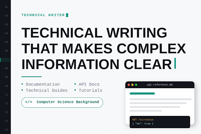 write technical documentation and user guides