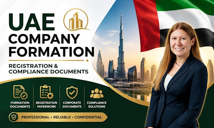 prepare uae company formation, registration and compliance documents
