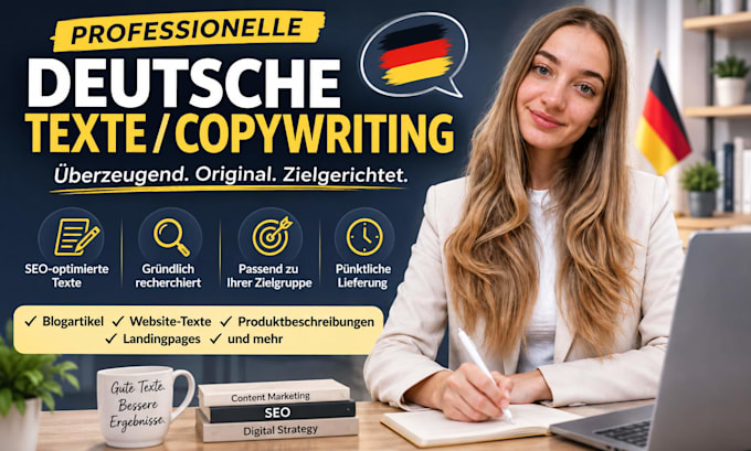 write german SEO articles and blog posts