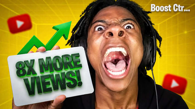design unique and high ctr youtube thumbnails