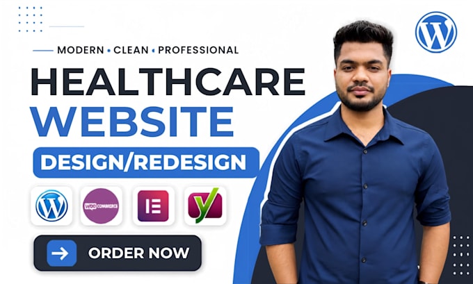design a professional medical healthcare wordpress website