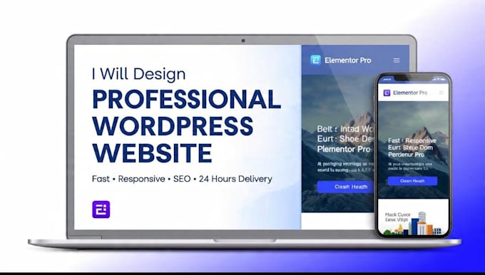 design professional wordpress website with elementor