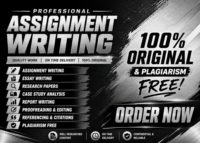 write the assignment as a professional assignment writer