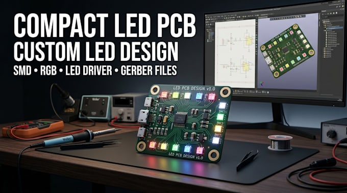 design compact led pcb, mini led circuit board and custom electronics