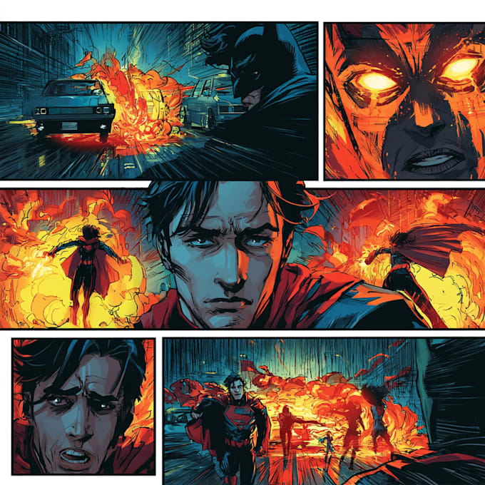 make a professional comic book page