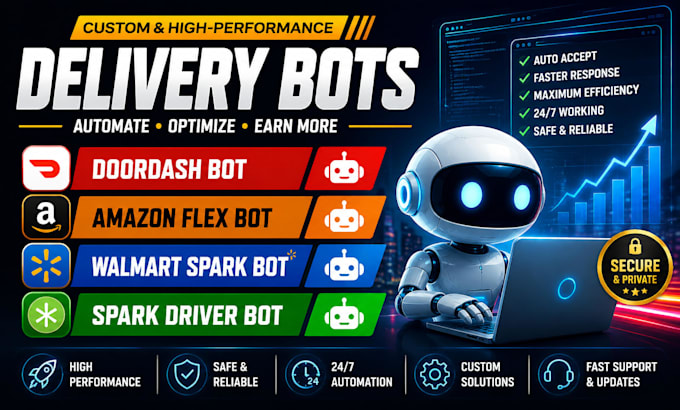 setup spark driver bot, spark delivery bot auto accept orders bot, doordash bot